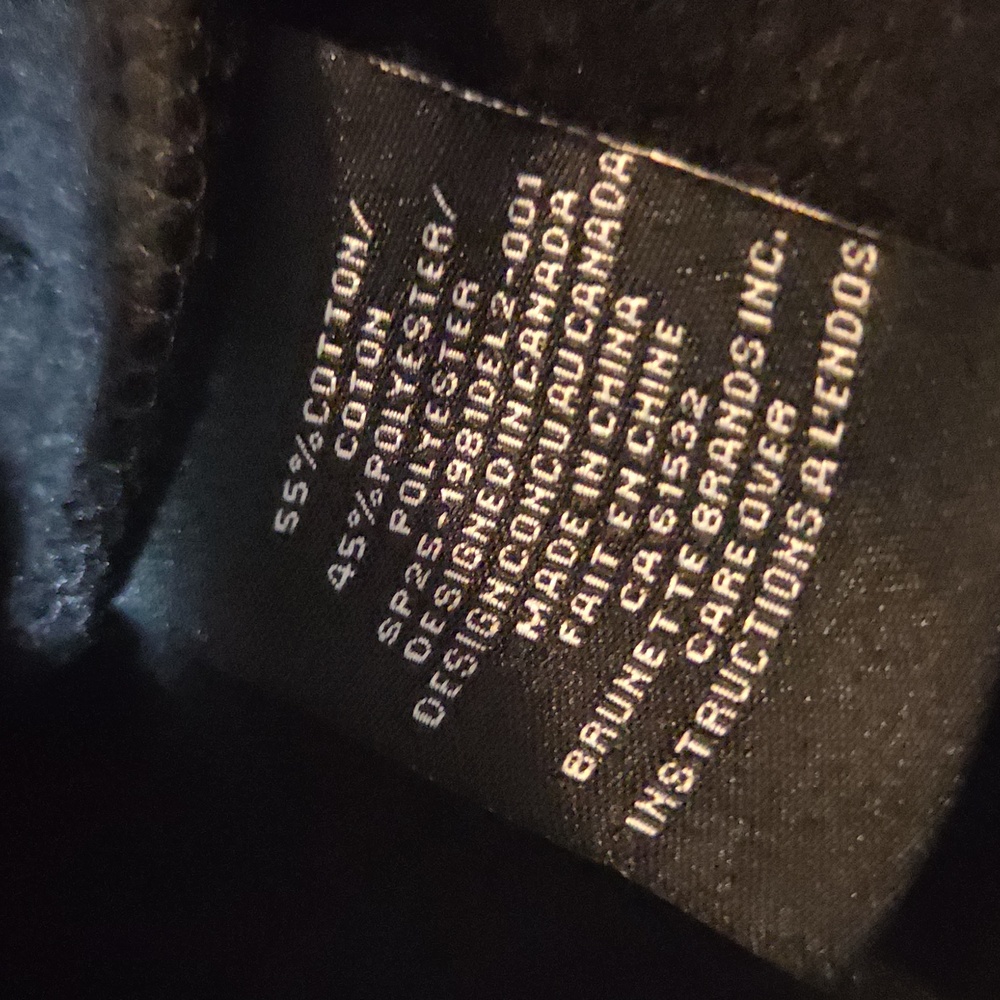 Brunette The Label "Brunette" Varsity Hair Colour Not Your Boyfriend's Crew M/L - Picture 9 of 15